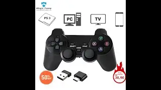 Auspiciosorui01 Controle De Jogo Sem Fio De 2.4Ghz Gamepad Para Ps3 Pc Tv
