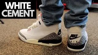 Jordan 3 White Cement Reimagined Unboxing + On Feet!