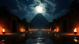 🔺 Relaxing AI Meditation Visuals &ndash; Zen Life Pyramid 💧🌙 Stars for Calm & Sleep ✨