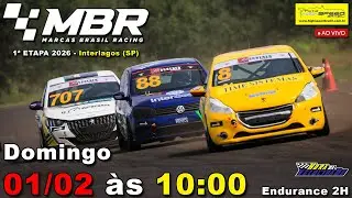 🔴 MARCAS BRASIL RACING | Endurance 2 Horas | 1&ordf; Etapa 2026 | Interlagos (SP) | Ao Vivo