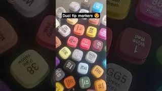 Unboxing dual tips 48 shades markers 😍 | #shorts #unboxing #unboxingvideo #ohuhu #markers