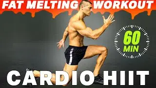 60-Min Fat-Melting Cardio HIIT – Full Body Workout at Home (No Equipment, No Repeat!)