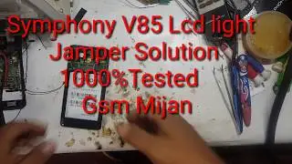 SYMPHONY V85 Lcd Light Pin Jamper Solution