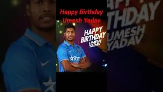 Happy Birthday Umesh Yadav best player in Cricket | #shorts #Umeshyadav #Happybirthday