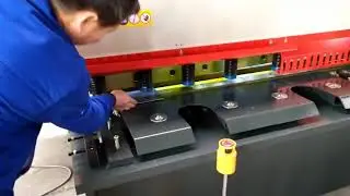 Jiashida sheet metal cutting demo for hydraulic swing beam shearing machine