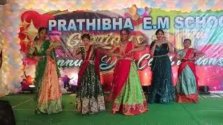 Annual Day Celebration 2025 || Remix ||8th Class Girls Dance || Prathibha E.M. School || Marripalem