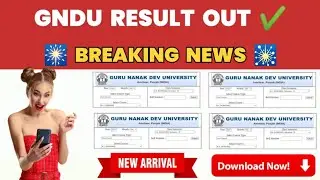 GNDU UNIVERSITY RESULT 2024 OUT NOW 😱 BREAKING NEWS 🎆 2ND / 4TH / 6TH SEMESTER | RESULT NEWS TODAY