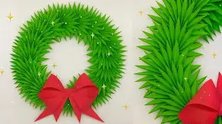 Paper Wreath for Christmas Decorations Ideas | How to Make Paper Christmas Wreath