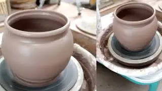 CLAY BOWL WHEEL THROWN  12 8 26