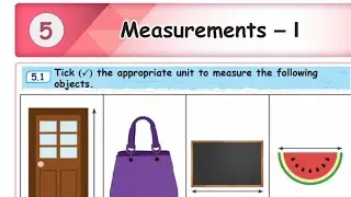 EE 5th standard maths term 1 work book answers unit 5 Measurements english medium