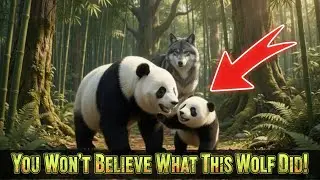 A Wolf Saves a Baby Panda! Heart-Stopping Rescue Caught on Camera!