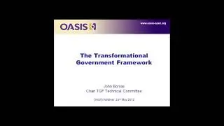 The Transformational Government Framework