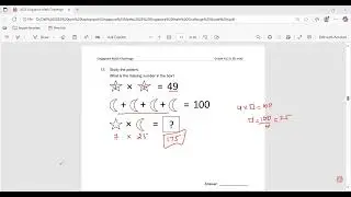 SMC 2025#Singapore Math Challenge # 2023 SMC #2023 Grade 4#Part 1 Q.1 to Q.20