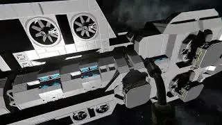 Space Engineers Large Grid Exploration Ship 'GK9' Build Design Lets Play - Ep 05 - Ion Thrusters