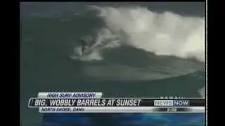 Daniel Skaf, Tube Ride at Sunset, 10/10/14, at KGMB News