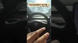 (테슬라) 감독형 FSD가 있다면 이런 느낌이랄까?! #shorts #fsd #감독형 #자율주행 #모델3 #모델y #주니퍼