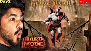 LIVE 🔴 God of War 1 HARD MODE 😱 | Day 2 | Hindi Gameplay