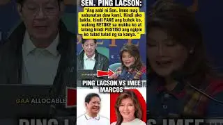 SENATOR PING LACSON VS. SENATOR IMEE MARCOS #shorts