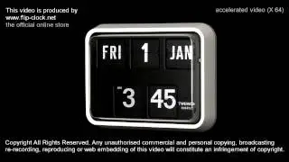 TWEMCO BQ17 flip clock demonstration video