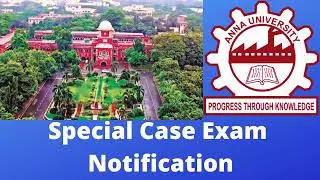 Annauniversity Students Updated News -special case Exam Notification#Annaunivupdatednews#Specialcase