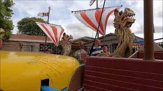 Paultons Park - Viking Boats Backwards On-Ride POV - September 2022 | kittikoko