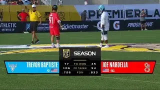 Trevor Baptiste vs Joe Nardella | NY Atlas vs MD Whipsnakes | PLL Faceoff Highlights | 6/28/24