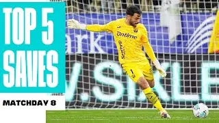 &iexcl;TOP 5 PARADAS de la JORNADA 8! | LALIGA HYPERMOTION 2025/26
