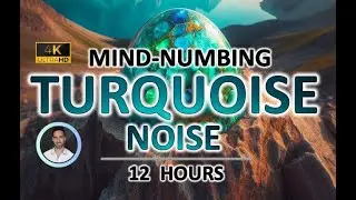 Mind-numbing Turquoise Noise | 12 Hours | BLACK SCREEN | Focus, Sleep, Tinnitus Relief and Focus