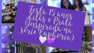 Festa de 15 Anos Lilás e Prata Inspirada na Série Euphoria #festa15anos #euphoria #lilaseprata
