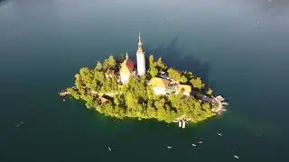 Bled Island in Lake Bled, Slovenia