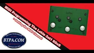 Programming the Lehle 3 at 1 SGoS & Setting The MIDI Channel