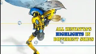 Overwatch || Zenyatta Highlights || different skins on white background
