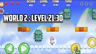 Super Matino Adventure World 2 Level 21-30 | Super Matino Adventure Gameplay | Super Matino World 2