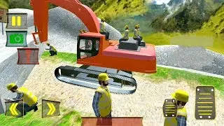 Heavy Excavator Stone Cutter Cargo | Road Construction - Android Gameplay FHD