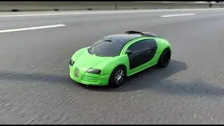 Green Beast on the Highway! 🏎️💨Speed Ka Naya Avatar: Neon Bugatti Style! 🟢🔥