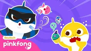 [NEU] Mini-Hai-Familie Versteckspiel 🔍 | Baby Shark Deutsch | Pinkfong, Baby Hai! Kinderlieder