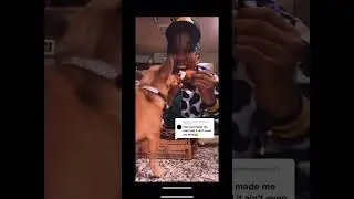 Eating Pizza Hut With My Dog