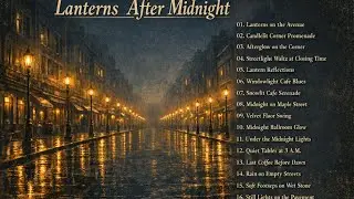 Lanterns on the Avenue — Romantic 1950s Noir Jazz Album for Late Night Streets