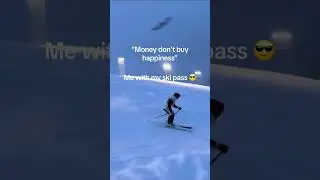 W ski pass#ski #skiing #snowboarding #shorts #skiingfails #subscribe  #skiingstunts