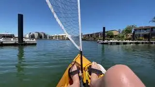 kayaking around Patterson Lakes, Melbourne