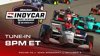 INDYCAR ButtKicker iRacing Pro Series | Round 3 at Iowa Speedway
