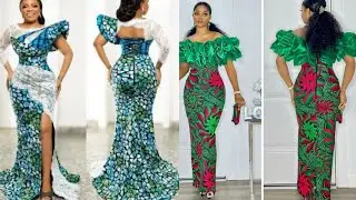 Most Beautiful Ankara Wax Print Dress