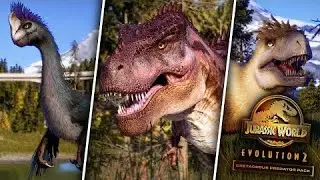 Jurassic World evolution two DLC lake Cretaceous predator species pack showcase