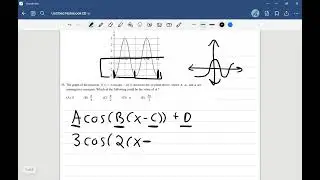 Math GRE Subject Test Problem 25 - graph of cosine function