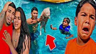 The Trench Family | Zakyius is Crying because Our Dog Teddy is Drowned 