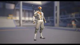 Genji Overwatch League White And Gray Skin Showcase
