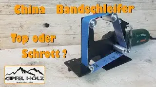 Test: Billiger China-Bandschleifer f&uuml;r den Winkelschleifer