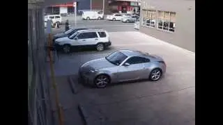 Parking FAIL! Two week old 350z hit while Parked