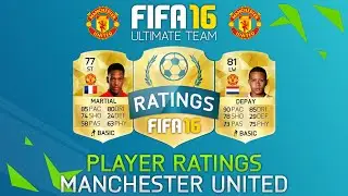 Fifa 16 Manchester United Player Ratings Ft. Martial, Rooney, De Gea & More! - Fifa 16 Ultimate Team