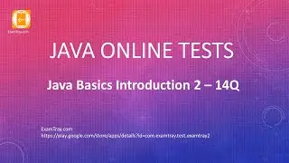 02 Java Basics Online Test with Interview MCQ Questions and Answers